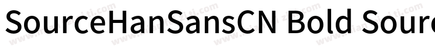 SourceHanSansCN Bold SourceHanSansC字体转换
